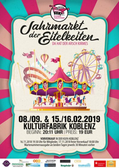 NarrenbunT_Plakat_2019 Jahrmarkt der Eitelkeiten